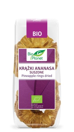 ANANAS SUSZONY KRĄŻKI BIO 100 g - BIO PLANET BIO PLANET - seria FIOLETOWA (owoce suszone)
