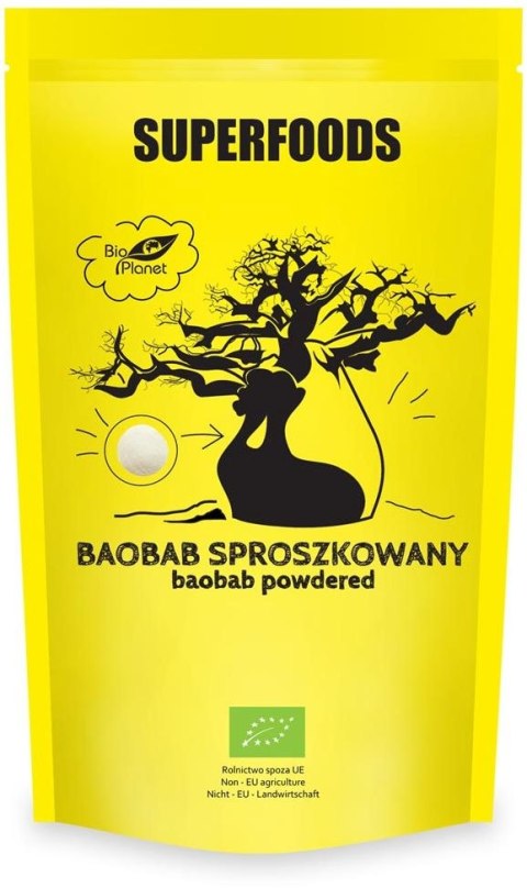 BAOBAB SPROSZKOWANY BIO 150 g - BIO PLANET BIO PLANET - seria SUPERFOODS BAOBAB SPROSZKOWANY BIO 150 g - BIO PLANET BIO PLANET - seria SUPERFOODS