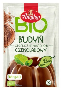 BUDYŃ O SMAKU CZEKOLADOWYM BEZGLUTENOWY BIO 40 g - AMYLON AMYLON (budynie, galaretki,kisiele,cukry, skrobie