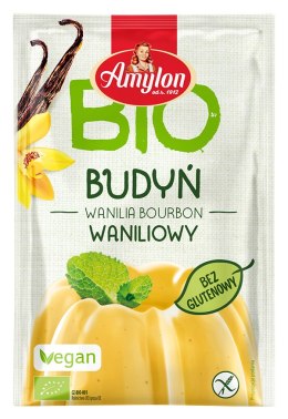 BUDYŃ WANILIOWY BEZGLUTENOWY BIO 40 g - AMYLON AMYLON (budynie, galaretki,kisiele,cukry, skrobie