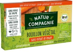 BULION - KOSTKI WARZYWNE BEZ DODATKU CUKRÓW I DROŻDŻY BIO (8 x 10,5 g) 84 g - NATUR COMPAGNIE NATUR COMPAGNIE (buliony, kostki rosołowe)