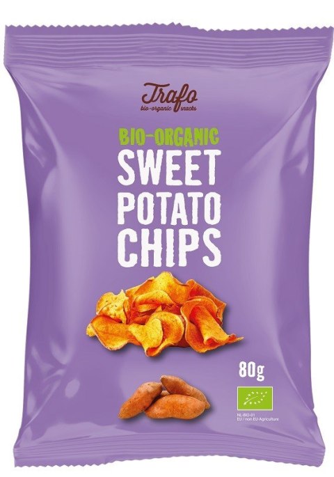 CHIPSY Z BATATÓW SMAŻONE NA OLEJU SŁONECZNIKOWYM BIO 80 g - TRAFO TRAFO (chipsy warzywne i ziemniaczne) CHIPSY Z BATATÓW SMAŻONE NA OLEJU SŁONECZNIKOWYM BIO 80 g - TRAFO TRAFO (chipsy warzywne i ziemniaczne)