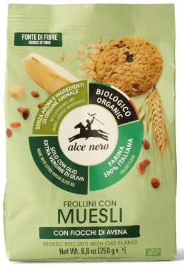 CIASTKA MUSLI BIO 250 g - ALCE NERO ALCE NERO (włoskie produkty)