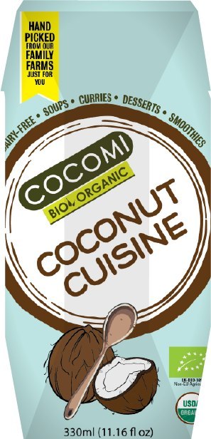 COCONUT MILK - NAPÓJ KOKOSOWY BEZ GUMY GUAR (17 % TŁUSZCZU) BIO 330 ml - COCOMI COCOMI (wody kokosowe, oleje kokosowe, śmietanki) COCONUT MILK - NAPÓJ KOKOSOWY BEZ GUMY GUAR (17 % TŁUSZCZU) BIO 330 ml - COCOMI COCOMI (wody kokosowe, oleje kokosowe, śmietanki)