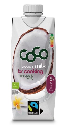 COCONUT MILK - NAPÓJ KOKOSOWY DO GOTOWANIA BEZ DODATKU CUKRÓW BIO 500 ml - COCO (DR MARTINS) COCO DR. MARTINS (wody kokosowe, napoje kokosowe)