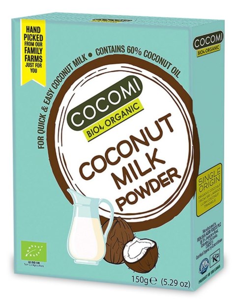 COCONUT MILK - NAPÓJ KOKOSOWY W PROSZKU BIO 150 g - COCOMI COCOMI (wody kokosowe, oleje kokosowe, śmietanki) COCONUT MILK - NAPÓJ KOKOSOWY W PROSZKU BIO 150 g - COCOMI COCOMI (wody kokosowe, oleje kokosowe, śmietanki)