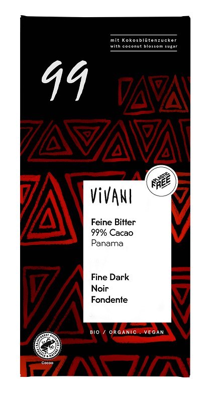 CZEKOLADA GORZKA 99 % BIO 80 g - VIVANI VIVANI (czekolady, batony, kakao instant) CZEKOLADA GORZKA 99 % BIO 80 g - VIVANI VIVANI (czekolady, batony, kakao instant)