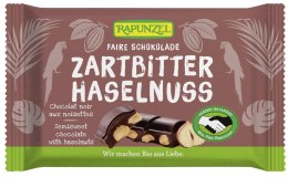 CZEKOLADA GORZKA Z ORZECHAMI LASKOWYMI BIO 100 g - RAPUNZEL RAPUNZEL (kremy orzechowe, ketchupy, czekolady)