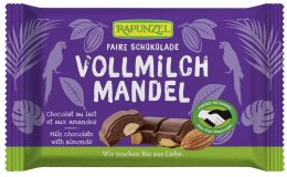 CZEKOLADA MLECZNA Z MIGDAŁAMI BIO 100 g - RAPUNZEL RAPUNZEL (kremy orzechowe, ketchupy, czekolady)