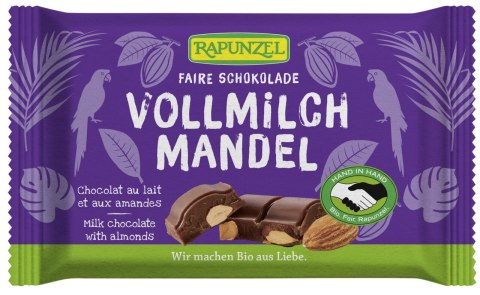 CZEKOLADA MLECZNA Z MIGDAŁAMI BIO 100 g - RAPUNZEL RAPUNZEL (kremy orzechowe, ketchupy, czekolady) CZEKOLADA MLECZNA Z MIGDAŁAMI BIO 100 g - RAPUNZEL RAPUNZEL (kremy orzechowe, ketchupy, czekolady)