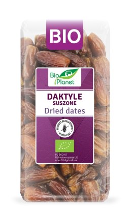 DAKTYLE SUSZONE BEZGLUTENOWE BIO 400 g - BIO PLANET BIO PLANET - seria FIOLETOWA (owoce suszone)