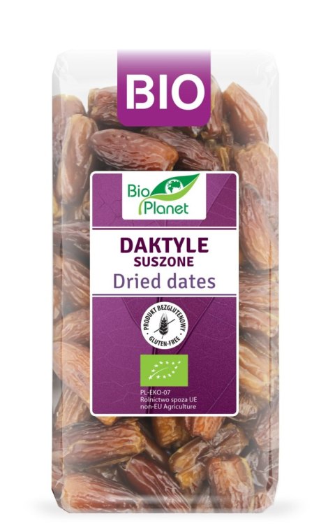 DAKTYLE SUSZONE BEZGLUTENOWE BIO 400 g - BIO PLANET BIO PLANET - seria FIOLETOWA (owoce suszone) DAKTYLE SUSZONE BEZGLUTENOWE BIO 400 g - BIO PLANET BIO PLANET - seria FIOLETOWA (owoce suszone)