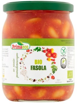 FASOLA W SOSIE POMIDOROWYM BEZGLUTENOWA BIO 440 g - PRIMAVIKA (PRIMAECO) PRIMAVIKA (przetwory i pasty vege)