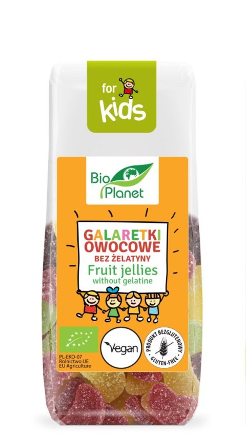 GALARETKI OWOCOWE BEZ ŻELATYNY BEZGLUTENOWE BIO 100 g - BIO PLANET BIO PLANET - seria FOR KIDS GALARETKI OWOCOWE BEZ ŻELATYNY BEZGLUTENOWE BIO 100 g - BIO PLANET BIO PLANET - seria FOR KIDS