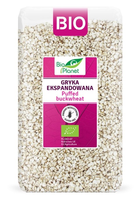 GRYKA EKSPANDOWANA BEZGLUTENOWA BIO 100 g - BIO PLANET BIO PLANET - seria RÓŻOWA (płatki, otręby, musli) GRYKA EKSPANDOWANA BEZGLUTENOWA BIO 100 g - BIO PLANET BIO PLANET - seria RÓŻOWA (płatki, otręby, musli)