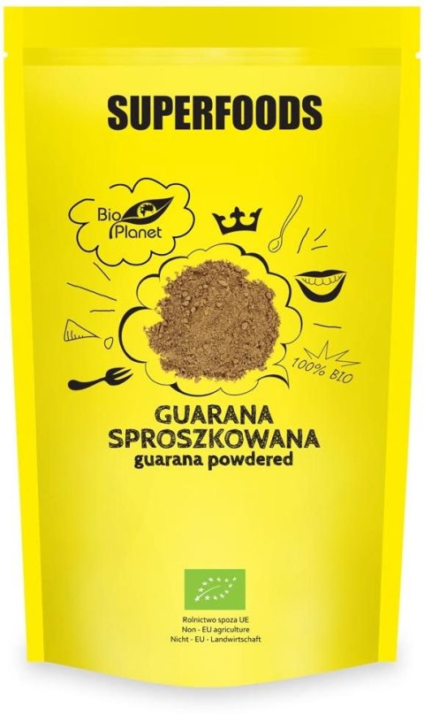 GUARANA SPROSZKOWANA BIO 150 g - BIO PLANET BIO PLANET - seria SUPERFOODS GUARANA SPROSZKOWANA BIO 150 g - BIO PLANET BIO PLANET - seria SUPERFOODS