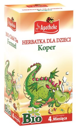 HERBATKA DLA DZIECI - KOPER WŁOSKI PO 4 MIESIĄCU BIO (20 x 1,5 g) 30 g - APOTHEKE APOTHEKE (herbatki dla dzieci, dorosłych, błonnik