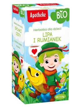 HERBATKA DLA DZIECI - LIPA I RUMIANEK BIO (20 x 1,5 g) 30 g -APOTHEKE APOTHEKE (herbatki dla dzieci, dorosłych, błonnik