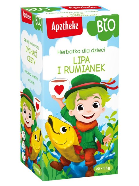 HERBATKA DLA DZIECI - LIPA I RUMIANEK BIO (20 x 1,5 g) 30 g -APOTHEKE APOTHEKE (herbatki dla dzieci, dorosłych, błonnik HERBATKA DLA DZIECI - LIPA I RUMIANEK BIO (20 x 1,5 g) 30 g -APOTHEKE APOTHEKE (herbatki dla dzieci, dorosłych, błonnik