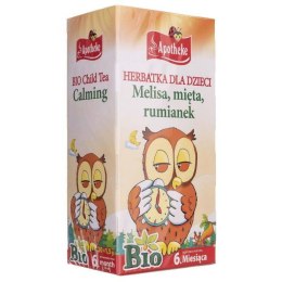 HERBATKA DLA DZIECI - MELISA, MIĘTA I RUMIANEK PO 6 MIESIĄCU BIO (20 x 1,5 g) 30 g - APOTHEKE APOTHEKE (herbatki dla dzieci, dorosłych, błonnik