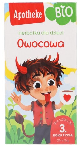 HERBATKA DLA DZIECI - OWOCOWA BIO (20 x 2 g) 40 g - APOTHEKE APOTHEKE (herbatki dla dzieci, dorosłych, błonnik