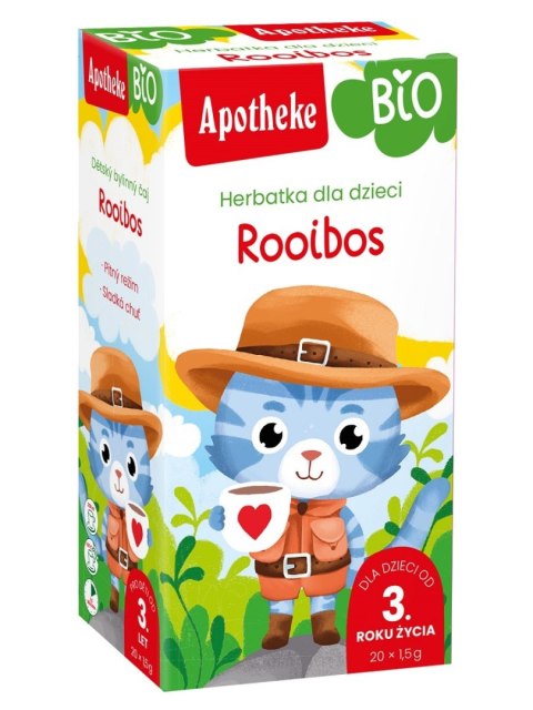 HERBATKA DLA DZIECI - ROOIBOS BIO (20 x 1,5 g) 30 g - APOTHEKE APOTHEKE (herbatki dla dzieci, dorosłych, błonnik HERBATKA DLA DZIECI - ROOIBOS BIO (20 x 1,5 g) 30 g - APOTHEKE APOTHEKE (herbatki dla dzieci, dorosłych, błonnik
