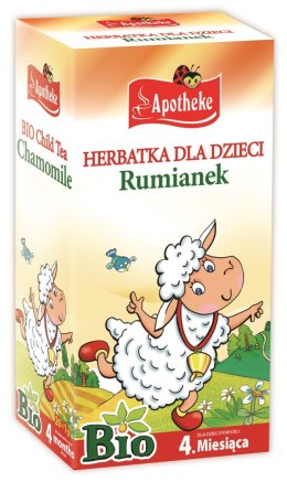 HERBATKA DLA DZIECI - RUMIANKOWA PO 4 MIESIĄCU BIO (20 x 1 g) 20 g - APOTHEKE APOTHEKE (herbatki dla dzieci, dorosłych, błonnik