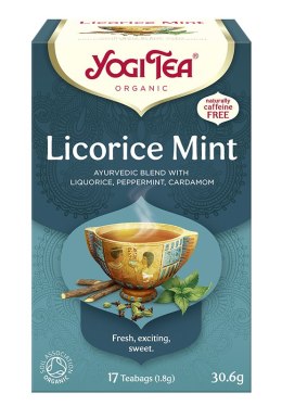 HERBATKA MIĘTA Z LUKRECJĄ (LICORICE MINT) BIO (17 x 1,8 g) 30,6 g - YOGI TEA YOGI TEA (herbaty i herbatki)