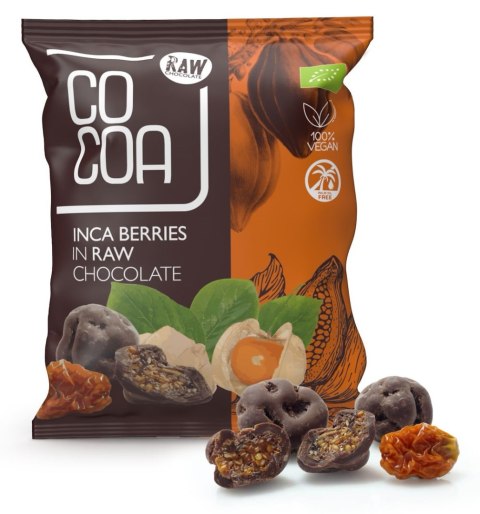 JAGODY INKASKIE W SUROWEJ CZEKOLADZIE BIO 70 g - COCOA COCOA (czekolady i bakalie w surowej czekoladzie) JAGODY INKASKIE W SUROWEJ CZEKOLADZIE BIO 70 g - COCOA COCOA (czekolady i bakalie w surowej czekoladzie)