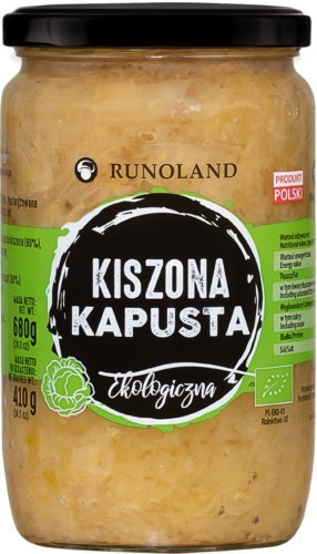 KAPUSTA KISZONA BIO 680 g (410 g) - RUNOLAND RUNOLAND (grzyby, zupy, przetwory) KAPUSTA KISZONA BIO 680 g (410 g) - RUNOLAND RUNOLAND (grzyby, zupy, przetwory)