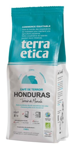 KAWA MIELONA ARABICA 100 % HONDURAS FAIR TRADE BIO 250 g - TERRA ETICA TERRA ETICA (kawy, czekolady do picia, kakao)