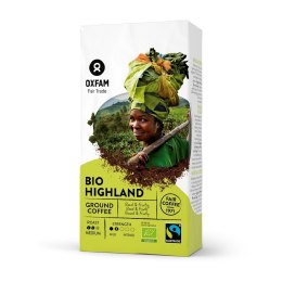 KAWA MIELONA ARABICA/ROBUSTA WYSOKOGÓRSKA FAIR TRADE BIO 250 g - OXFAM OXFAM FAIR TRADE (FT) (kawy i inne produkty FT)