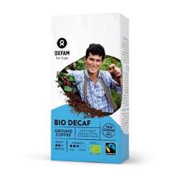 KAWA MIELONA BEZKOFEINOWA ARABICA/ROBUSTA FAIR TRADE BIO 250 g - OXFAM OXFAM FAIR TRADE (FT) (kawy i inne produkty FT)