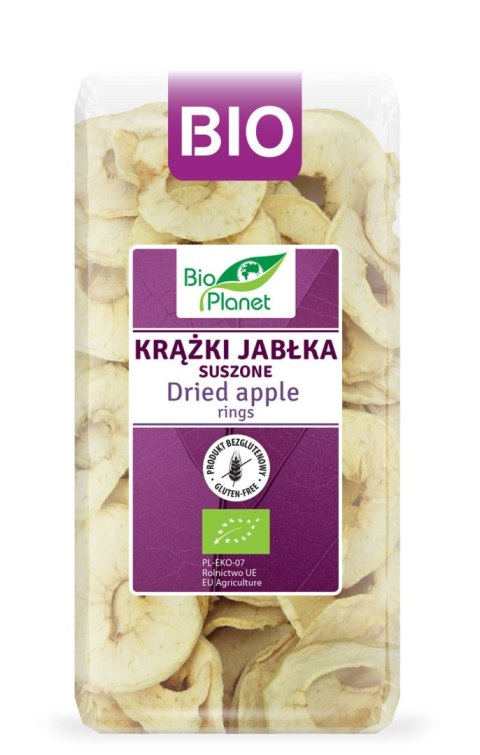KRĄŻKI JABŁKA SUSZONE BEZGLUTENOWE BIO 100 g - BIO PLANET BIO PLANET - seria FIOLETOWA (owoce suszone) KRĄŻKI JABŁKA SUSZONE BEZGLUTENOWE BIO 100 g - BIO PLANET BIO PLANET - seria FIOLETOWA (owoce suszone)