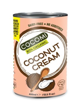 KREM KOKOSOWY BEZ GUMY GUAR BEZ DODATKU CUKRÓW BIO 400 ml - COCOMI COCOMI (wody kokosowe, oleje kokosowe, śmietanki)
