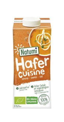 KREM OWSIANY DO GOTOWANIA I PIECZENIA BEZ DODATKU CUKRÓW BIO 200 ml - NATUMI NATUMI (napoje i kremy roślinne)