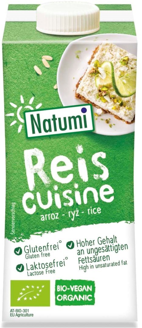 KREM RYŻOWY DO GOTOWANIA I PIECZENIA BEZ DODATKU CUKRÓW BEZGLUTENOWY BIO 200 ml - NATUMI NATUMI (napoje i kremy roślinne) KREM RYŻOWY DO GOTOWANIA I PIECZENIA BEZ DODATKU CUKRÓW BEZGLUTENOWY BIO 200 ml - NATUMI NATUMI (napoje i kremy roślinne)