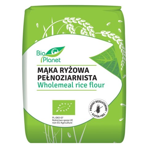 MĄKA RYŻOWA PEŁNOZIARNISTA BEZGLUTENOWA BIO 1 kg - BIO PLANET BIO PLANET - seria MĄKI I SKROBIE MĄKA RYŻOWA PEŁNOZIARNISTA BEZGLUTENOWA BIO 1 kg - BIO PLANET BIO PLANET - seria MĄKI I SKROBIE
