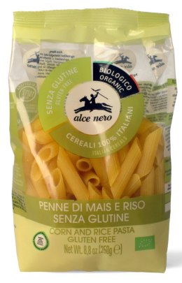 MAKARON (KUKURYDZIANO - RYŻOWY) PENNE BEZGLUTENOWY BIO 250 g - ALCE NERO ALCE NERO (włoskie produkty)