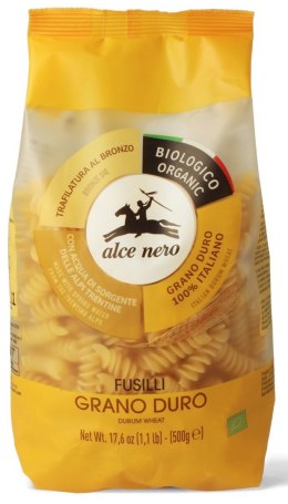 MAKARON (SEMOLINOWY) FUSILLI BIO 500 g - ALCE NERO ALCE NERO (włoskie produkty)