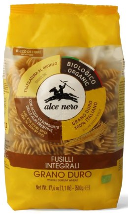 MAKARON (SEMOLINOWY RAZOWY) FUSILLI BIO 500 g - ALCE NERO ALCE NERO (włoskie produkty)