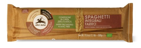MAKARON (Z PŁASKURKI RAZOWY) SPAGHETTI BIO 500 g - ALCE NERO ALCE NERO (włoskie produkty) MAKARON (Z PŁASKURKI RAZOWY) SPAGHETTI BIO 500 g - ALCE NERO ALCE NERO (włoskie produkty)