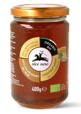 MIÓD KASZTANOWY BIO 400 g - ALCE NERO ALCE NERO (włoskie produkty)
