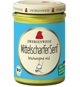 MUSZTARDA ŚREDNIO OSTRA BEZGLUTENOWA BIO 160 ml - ZWERGENWIESE ZWERGENWIESE (pasty, musy, sosy)