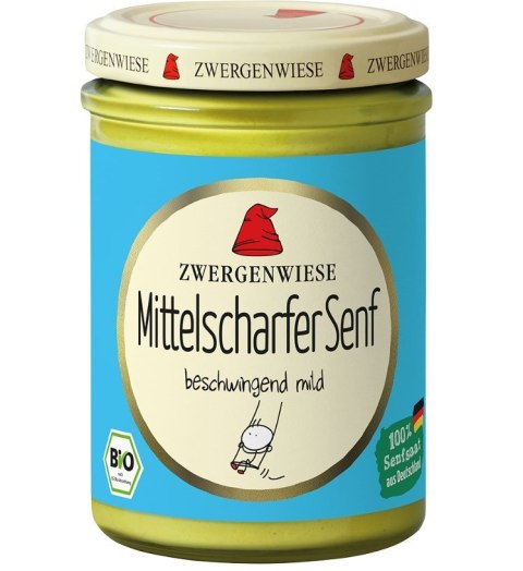 MUSZTARDA ŚREDNIO OSTRA BEZGLUTENOWA BIO 160 ml - ZWERGENWIESE ZWERGENWIESE (pasty, musy, sosy) MUSZTARDA ŚREDNIO OSTRA BEZGLUTENOWA BIO 160 ml - ZWERGENWIESE ZWERGENWIESE (pasty, musy, sosy)