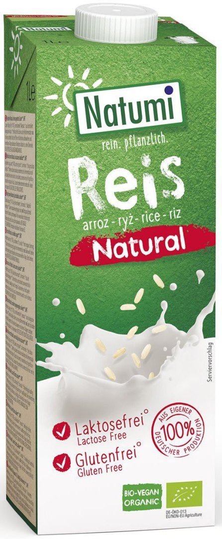 NAPÓJ RYŻOWY BEZ DODATKU CUKRÓW BEZGLUTENOWY BIO 1 L - NATUMI NATUMI (napoje i kremy roślinne) NAPÓJ RYŻOWY BEZ DODATKU CUKRÓW BEZGLUTENOWY BIO 1 L - NATUMI NATUMI (napoje i kremy roślinne)