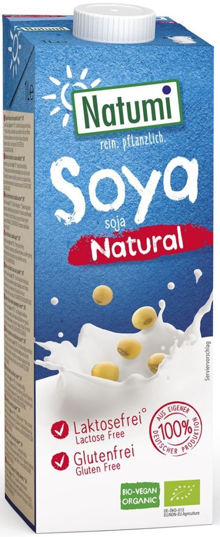 NAPÓJ SOJOWY BEZ DODATKU CUKRÓW BEZGLUTENOWY BIO 1 L - NATUMI NATUMI (napoje i kremy roślinne) NAPÓJ SOJOWY BEZ DODATKU CUKRÓW BEZGLUTENOWY BIO 1 L - NATUMI NATUMI (napoje i kremy roślinne)