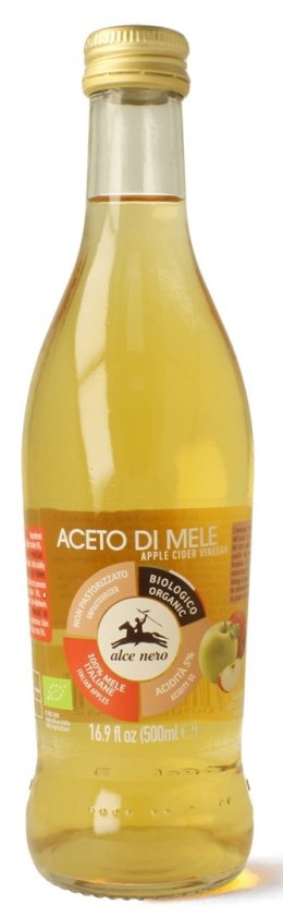 OCET JABŁKOWY 5 % FILTROWANY BIO 500 ml - ALCE NERO ALCE NERO (włoskie produkty)