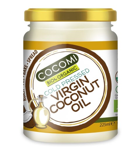 OLEJ KOKOSOWY VIRGIN BIO 225 ml - COCOMI COCOMI (wody kokosowe, oleje kokosowe, śmietanki) OLEJ KOKOSOWY VIRGIN BIO 225 ml - COCOMI COCOMI (wody kokosowe, oleje kokosowe, śmietanki)
