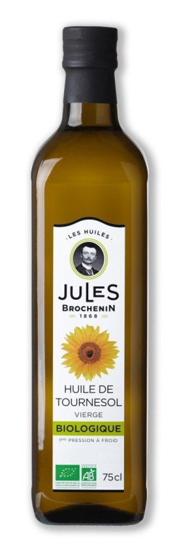 OLEJ SŁONECZNIKOWY TŁOCZONY NA ZIMNO BIO 750 ml - JULES BROCHENIN JULES BROCHENIN (oleje i oliwy)